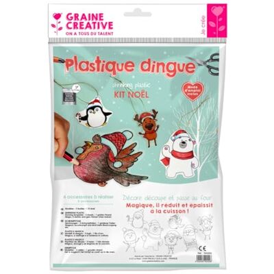 Creative Kit plastique dingue 7 suspensions noel - Publicité Creative Kit plastique dingue 7 suspensions noel - Publicité