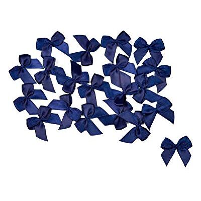 Creativery Lot de 20 nœuds en satin 2,5 x 3 cm Couleur unie Nœuds décoratifs pour mariage baptême communion (bleu marine 370) - Publicité Creativery Lot de 20 nœuds en satin 2,5 x 3 cm Couleur unie Nœuds décoratifs pour mariage baptême communion (bleu marine 370) - Publicité