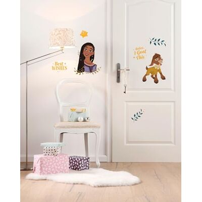 Komar Disney Wish Sticker mural pour chambre d'enfant Motif Best Wishes Rose 50 x 70 cm - Publicité Komar Disney Wish Sticker mural pour chambre d'enfant Motif Best Wishes Rose 50 x 70 cm - Publicité