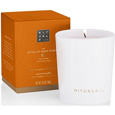 Rituals The Ritual of Happy Buddha Scented Bougie Orange Douce & Cedar, 290 g - Publicité Rituals The Ritual of Happy Buddha Scented Bougie Orange Douce & Cedar, 290 g - Publicité