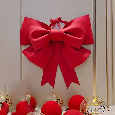 Generic 1 nœud de Noël géant Nœuds de Noël Décoration de vacances à suspendre pour Noël, mariage, nœud papillon Clips - Publicité Generic 1 nœud de Noël géant Nœuds de Noël Décoration de vacances à suspendre pour Noël, mariage, nœud papillon Clips - Publicité