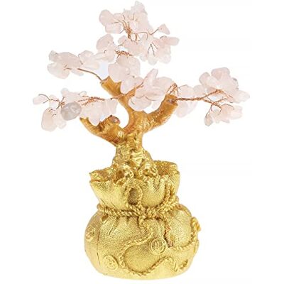 lachineuse Arbre Feng Shui en Quartz Rose Arbre de Fortune 17 cm Décoration Asiatique Japonais Arbre de Fortune avec Support Doré Déco Asiatique Pierres Précieuses Objet Japonais Zen - Publicité lachineuse Arbre Feng Shui en Quartz Rose Arbre de Fortune 17 cm Décoration Asiatique Japonais Arbre de Fortune avec Support Doré Déco Asiatique Pierres Précieuses Objet Japonais Zen - Publicité