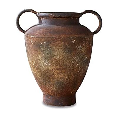 Loberon Romanus Vase Magnifique Aspect Rouille Design Authentique à l'ancienne, Marron Vieilli - Publicité Loberon Romanus Vase Magnifique Aspect Rouille Design Authentique à l'ancienne, Marron Vieilli - Publicité