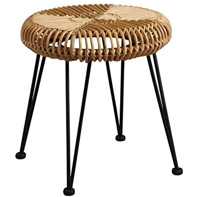 AUBRY GASPARD - Tabouret en rotin naturel - Publicité AUBRY GASPARD - Tabouret en rotin naturel - Publicité