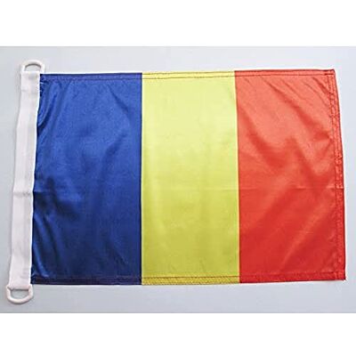 AZ FLAG - Romania 45x30cm - Polyester - Deux anneaux - Drapeau - Publicité AZ FLAG - Romania 45x30cm - Polyester - Deux anneaux - Drapeau - Publicité