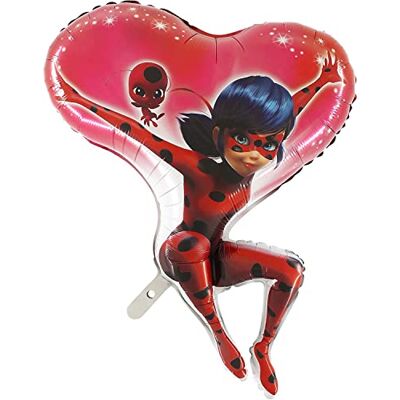 Toyland ® 89 cm (35") Ballon en aluminium Heroez Miraculous Ladybug Superhero Décoration en aluminium pour enfants - Publicité Toyland ® 89 cm (35") Ballon en aluminium Heroez Miraculous Ladybug Superhero Décoration en aluminium pour enfants - Publicité