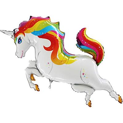 Toyland ® 101 cm (40") Ballon en aluminium en forme de licorne colorée Décoration de fête d'anniversaire - Publicité Toyland ® 101 cm (40") Ballon en aluminium en forme de licorne colorée Décoration de fête d'anniversaire - Publicité