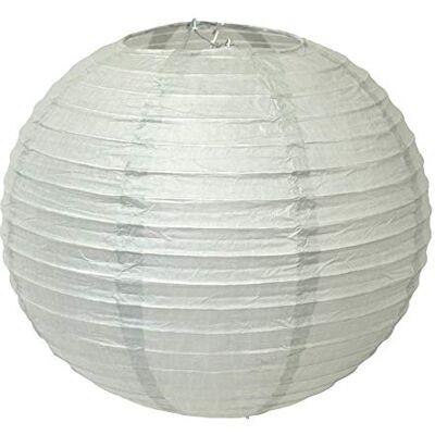 Creativery 1 lanterne en papier de 30 cm Pour mariage, fête, décoration d'appartement Décoration à suspendre Gris argenté clair - Publicité Creativery 1 lanterne en papier de 30 cm Pour mariage, fête, décoration d'appartement Décoration à suspendre Gris argenté clair - Publicité