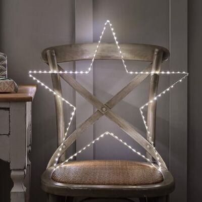 Lights4fun Grande Étoile Lumineuse Osby de 60 cm à 116 LED Bicolores à Piles avec Télécommande et Minuterie Décoration de Noël pour Intérieur - Publicité Lights4fun Grande Étoile Lumineuse Osby de 60 cm à 116 LED Bicolores à Piles avec Télécommande et Minuterie Décoration de Noël pour Intérieur - Publicité