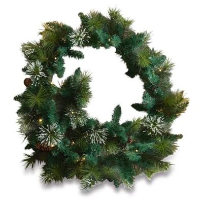 Loberon Derval Guirlande LED Guirlande LED intégrée Effet Neige, Vert - Publicité Loberon Derval Guirlande LED Guirlande LED intégrée Effet Neige, Vert - Publicité