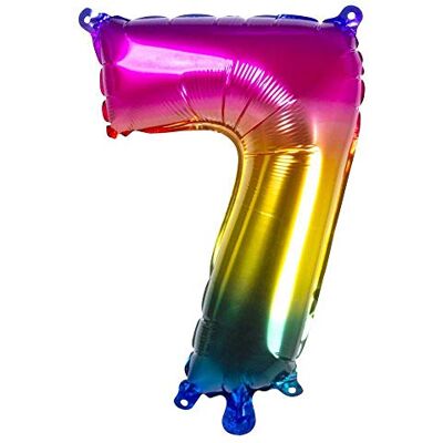 Boland Ballon gonflable chiffre, taille 36 cm, arc-en-ciel, chiffre, ballon, hélium, anniversaire, anniversaire, anniversaire de vie, fête surprise, décoration - Publicité Boland Ballon gonflable chiffre, taille 36 cm, arc-en-ciel, chiffre, ballon, hélium, anniversaire, anniversaire, anniversaire de vie, fête surprise, décoration - Publicité