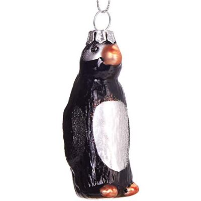 BRUBAKER Suspension pour Sapin de Noël Pingouin Boule en Verre Soufflé Peinte à la Main Drôle & Originale Décoration Arbre de Noël 7,4 cm - Publicité BRUBAKER Suspension pour Sapin de Noël Pingouin Boule en Verre Soufflé Peinte à la Main Drôle & Originale Décoration Arbre de Noël 7,4 cm - Publicité