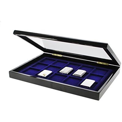 SAFE -ID Articles de collectionneurs iD- Vitrine en Bois pour Briquets Zippo 5901 - Publicité SAFE -ID Articles de collectionneurs iD- Vitrine en Bois pour Briquets Zippo 5901 - Publicité