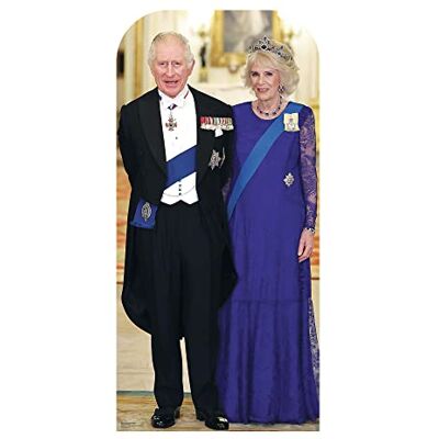 Iconicgreats Roi Charles III silhouette grandeur nature - Carton - Publicité Iconicgreats Roi Charles III silhouette grandeur nature - Carton - Publicité