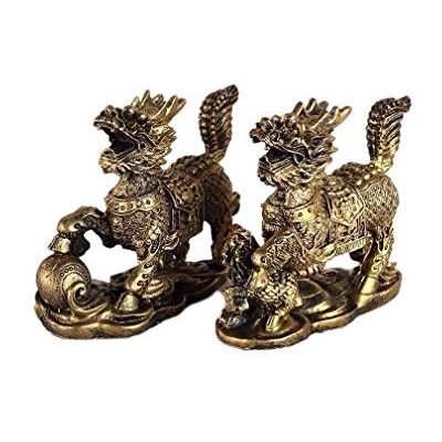 Figur en Résine Qilin - Culture Asiatique & Feng Shui - 14cm - Publicité Figur en Résine Qilin - Culture Asiatique & Feng Shui - 14cm - Publicité