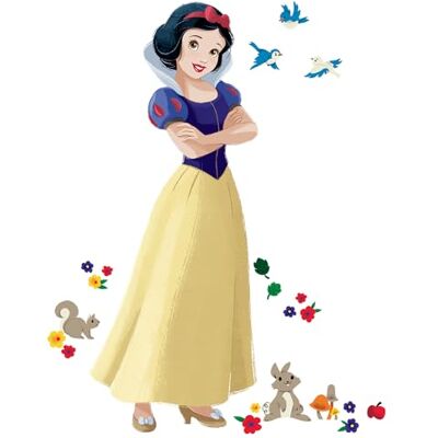 RoomMates autocollants muraux Blanche-Neige Disney, vinyle - Publicité RoomMates autocollants muraux Blanche-Neige Disney, vinyle - Publicité