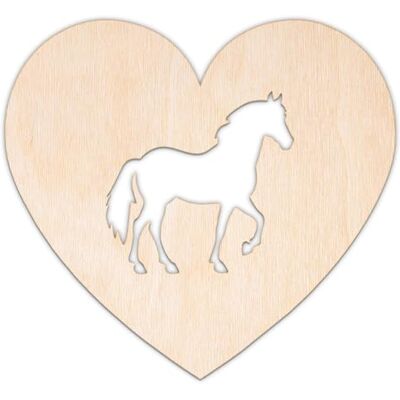 Creative Forme Personnalisée en Contreplaqué ou MDF de 3 mm Cheval dans un Cœur Taille 5-100 cm Formes Hobby en Bois Décoration Murale Découpe Laser pour Découpage, Artisanat - Publicité Creative Forme Personnalisée en Contreplaqué ou MDF de 3 mm Cheval dans un Cœur Taille 5-100 cm Formes Hobby en Bois Décoration Murale Découpe Laser pour Découpage, Artisanat - Publicité