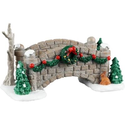 Lemax Pont décoratif Christmas Footbridge en résine H5 x 8,6 x 4,3 cm - Publicité Lemax Pont décoratif Christmas Footbridge en résine H5 x 8,6 x 4,3 cm - Publicité