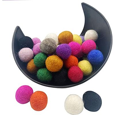 Yulitigy Boules de feutre 2cm 50pc boule de laine bruant décor à la maison bricolage personnalisé boule de feutre guirlande de fête - Publicité Yulitigy Boules de feutre 2cm 50pc boule de laine bruant décor à la maison bricolage personnalisé boule de feutre guirlande de fête - Publicité