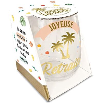 STC Verre Rond Cadeau Retraite - Publicité STC Verre Rond Cadeau Retraite - Publicité