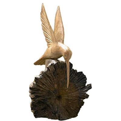 Artisanat de Bali Magnifique décoration en bois sculptée à la main Colibri Idéal comme décoration de salon ou décoration d'étagère Cadeau idéal. Publicité Artisanat de Bali Magnifique décoration en bois sculptée à la main Colibri Idéal comme décoration de salon ou décoration d'étagère Cadeau idéal. Publicité