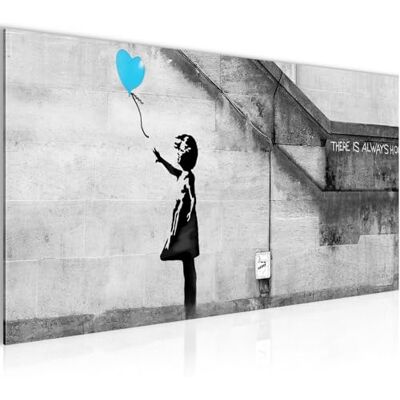 Tableau Decoration Murale Banksy Ballon Fille 1 Partie Moderne Toile Non tissée Salon Salle Art Urbain Bleu 301612c - Publicité Tableau Decoration Murale Banksy Ballon Fille 1 Partie Moderne Toile Non tissée Salon Salle Art Urbain Bleu 301612c - Publicité