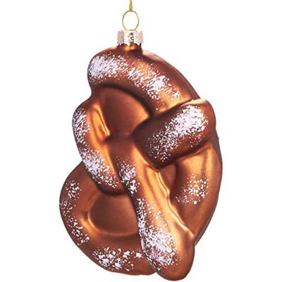 BRUBAKER Suspension pour Sapin de Noël Bretzel Boule en Verre Soufflé Peinte à la Main Drôle & Originale Décoration Arbre de Noël 12,9 cm - Publicité BRUBAKER Suspension pour Sapin de Noël Bretzel Boule en Verre Soufflé Peinte à la Main Drôle & Originale Décoration Arbre de Noël 12,9 cm - Publicité