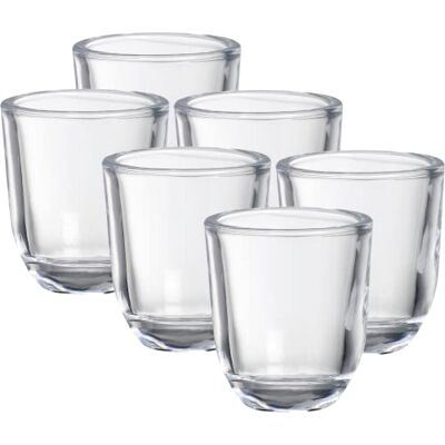 Bolsius Porte-Verre pour Bougies votives 6 pièces 6,5 cm Rond Bougeoir votif Verre Transparent Décoration Accessoire pour la Maison - Publicité Bolsius Porte-Verre pour Bougies votives 6 pièces 6,5 cm Rond Bougeoir votif Verre Transparent Décoration Accessoire pour la Maison - Publicité