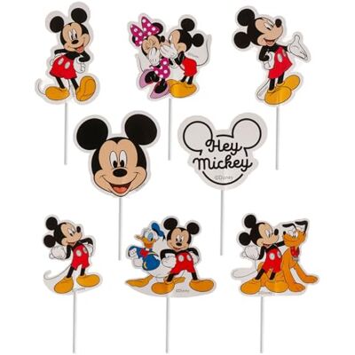 Dékora Toppers Mickey pour cupcakes - Lot de 30 - Publicité Dékora Toppers Mickey pour cupcakes - Lot de 30 - Publicité