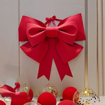 Generic Nœuds de Noël rouges Nœud papillon géant Décoration de vacances à suspendre pour Noël, mariage, nœud papillon - Publicité Generic Nœuds de Noël rouges Nœud papillon géant Décoration de vacances à suspendre pour Noël, mariage, nœud papillon - Publicité