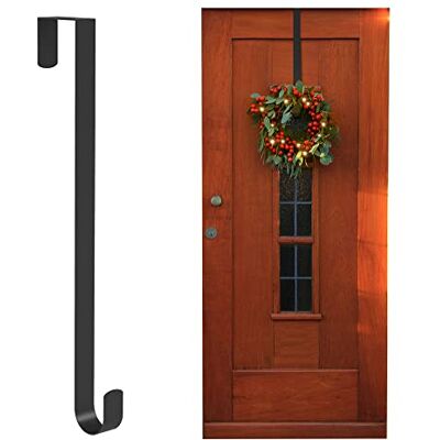 ANSIO Support de couronne de Noël en métal pour porte d'entrée, 38 cm, noir - Publicité ANSIO Support de couronne de Noël en métal pour porte d'entrée, 38 cm, noir - Publicité