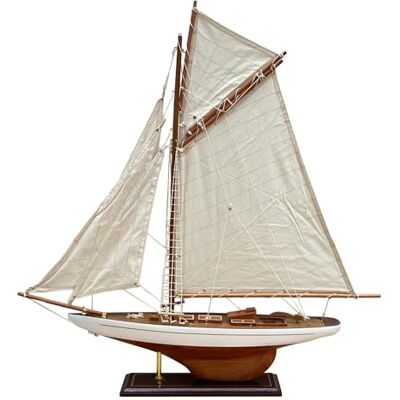 Thorness Modèle de Yacht Lulworth 65 cm (L) x 72 cm (H) Ornement Nautique Voilier Entièrement Monté Bateau à Voile Prêt à Exposer - Publicité Thorness Modèle de Yacht Lulworth 65 cm (L) x 72 cm (H) Ornement Nautique Voilier Entièrement Monté Bateau à Voile Prêt à Exposer - Publicité