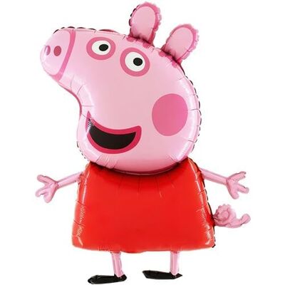 Toyland ® 95 cm (37") Ballon en aluminium en forme de personnage Peppa Pig Ballons de fête pour enfants - Publicité Toyland ® 95 cm (37") Ballon en aluminium en forme de personnage Peppa Pig Ballons de fête pour enfants - Publicité