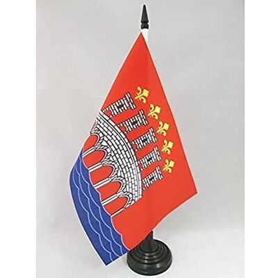 AZ FLAG - Drapeau de Table Lot 21x14cm - Polyester - Base noire - Table Flag - Publicité AZ FLAG - Drapeau de Table Lot 21x14cm - Polyester - Base noire - Table Flag - Publicité