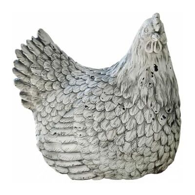 Loberon Delmonico Poule décorative Charmante décoration de Pâques en Pierre Artificielle, Gris - Publicité Loberon Delmonico Poule décorative Charmante décoration de Pâques en Pierre Artificielle, Gris - Publicité
