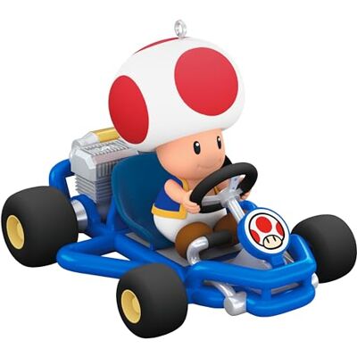 Hallmark Mario Kart Décoration Souvenir de Crapaud Super Mario, décoration d'arbre en résine, décoration à Suspendre, Cadeaux de Noël - Publicité Hallmark Mario Kart Décoration Souvenir de Crapaud Super Mario, décoration d'arbre en résine, décoration à Suspendre, Cadeaux de Noël - Publicité