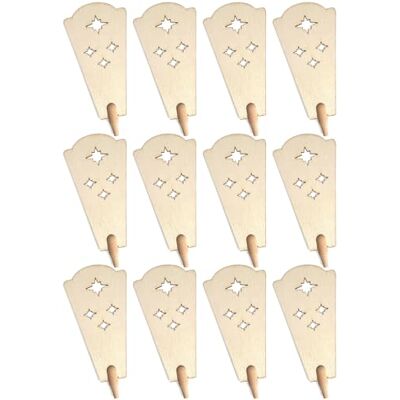 BRUBAKER Pièces Détachées de la Roue à Ailes 12 Ailes de Rechange pour Pyramides de Noël 45 cm et 60 cm Ailes de Pyramide avec Etoiles Bois Couleur Naturelle 11,7 x 5,7 cm - Publicité BRUBAKER Pièces Détachées de la Roue à Ailes 12 Ailes de Rechange pour Pyramides de Noël 45 cm et 60 cm Ailes de Pyramide avec Etoiles Bois Couleur Naturelle 11,7 x 5,7 cm - Publicité