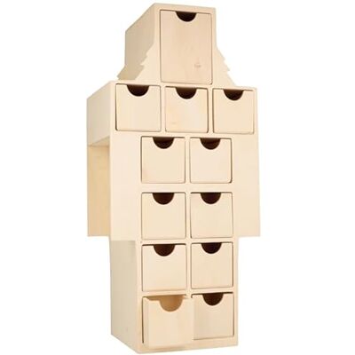 Artemio Calendrier de l'Avent Casse-Noisette contreplaqué de peuplier 17x37,8x12,5cm Calendrier de Noël Avant Noël Avent - Publicité Artemio Calendrier de l'Avent Casse-Noisette contreplaqué de peuplier 17x37,8x12,5cm Calendrier de Noël Avant Noël Avent - Publicité
