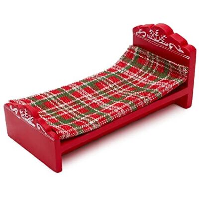 Toyland ® 24cm Grand lit et Couverture Elfe en Bois Elfe Non Inclus Décorations de Noël Fantaisie - Publicité Toyland ® 24cm Grand lit et Couverture Elfe en Bois Elfe Non Inclus Décorations de Noël Fantaisie - Publicité