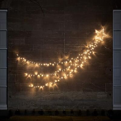 Lights4fun Grande Étoile Filante Lumineuse à 160 LED Bicolores avec Minuterie Déco de Noël pour Intérieur et Extérieur - Publicité Lights4fun Grande Étoile Filante Lumineuse à 160 LED Bicolores avec Minuterie Déco de Noël pour Intérieur et Extérieur - Publicité