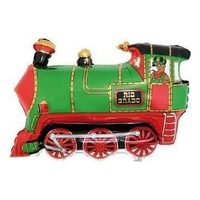 Toyland ® 63 cm (25") Ballon en aluminium en forme de train vert Décoration de fête pour enfants - Publicité Toyland ® 63 cm (25") Ballon en aluminium en forme de train vert Décoration de fête pour enfants - Publicité