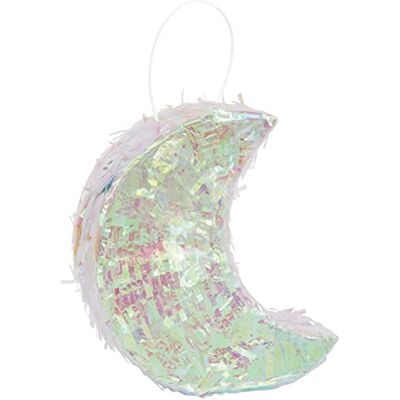Unique 26363 Décoration Mini Lune Irisée Pinata Faveur – Fête Galaxie Violette – 1 Pièce (Lot de 1) - Publicité Unique 26363 Décoration Mini Lune Irisée Pinata Faveur – Fête Galaxie Violette – 1 Pièce (Lot de 1) - Publicité