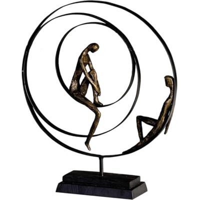 Figurine en résine Patience Noire Bronze - Décor - Publicité Figurine en résine Patience Noire Bronze - Décor - Publicité