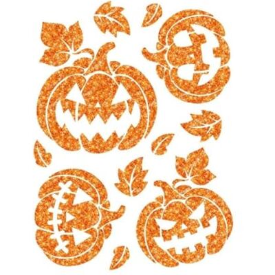 FIESTAS GUIRCA Autocollant Glitter Citrouille (30 x 40 cm) Décoration murale, porte et fenêtre pour Halloween et fêtes de squelettes Idéal pour célébrations et événements Orange - Publicité FIESTAS GUIRCA Autocollant Glitter Citrouille (30 x 40 cm) Décoration murale, porte et fenêtre pour Halloween et fêtes de squelettes Idéal pour célébrations et événements Orange - Publicité