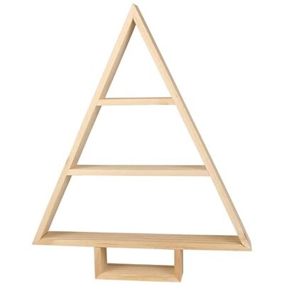 MÉGACRÉA Etagère en Bois Sapin de Noel 40x32,5x4,5 cm - Publicité MÉGACRÉA Etagère en Bois Sapin de Noel 40x32,5x4,5 cm - Publicité
