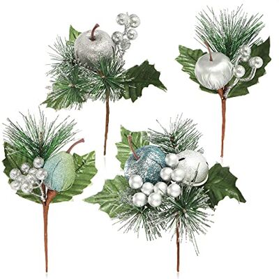 com-four ® 4X Arrangements décoratifs, des brindilles comme Superbes de belles décorations d'intérieur également pour les couronnes - Publicité com-four ® 4X Arrangements décoratifs, des brindilles comme Superbes de belles décorations d'intérieur également pour les couronnes - Publicité