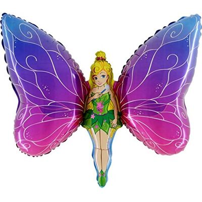 Toyland Ballon en aluminium en forme de fée 63 cm (25") Ballons de fête pour enfants - Publicité Toyland Ballon en aluminium en forme de fée 63 cm (25") Ballons de fête pour enfants - Publicité