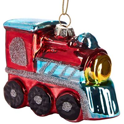 BRUBAKER Suspension pour Sapin de Noël Locomotive Rouge Boule en Verre Soufflé Peinte à la Main Drôle & Originale Décoration Arbre de Noël 8,9 cm - Publicité BRUBAKER Suspension pour Sapin de Noël Locomotive Rouge Boule en Verre Soufflé Peinte à la Main Drôle & Originale Décoration Arbre de Noël 8,9 cm - Publicité