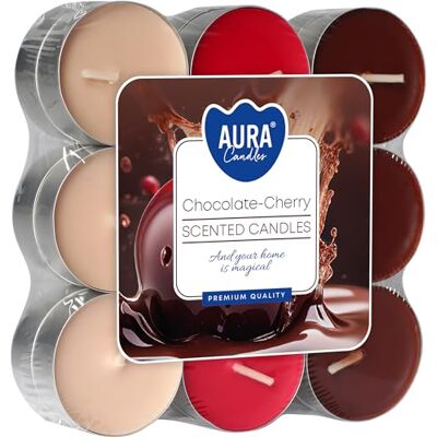 Bispol BOUGIES PARFUMEES 18 PIÈCES Arôme Chocolat Cerise - Publicité Bispol BOUGIES PARFUMEES 18 PIÈCES Arôme Chocolat Cerise - Publicité