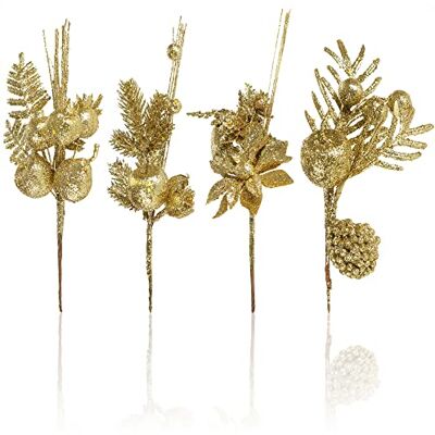 com-four ® 4X Arrangements décoratifs, des brindilles comme Superbes de belles décorations d'intérieur également pour les couronnes et les compositions florales - Publicité com-four ® 4X Arrangements décoratifs, des brindilles comme Superbes de belles décorations d'intérieur également pour les couronnes et les compositions florales - Publicité